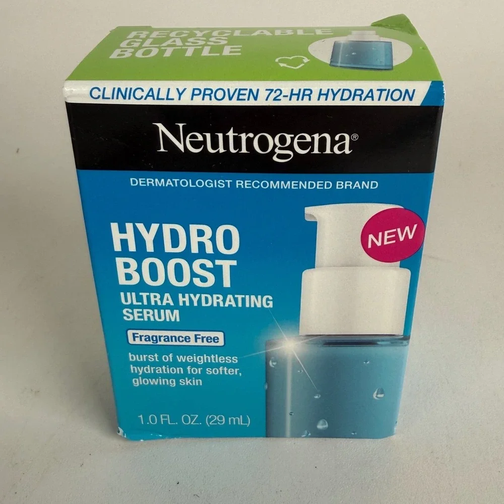 Neutrogena Hydro Boost Ultra Hydrating Serum Hyaluronic Acid Fragrance‎ Free New
